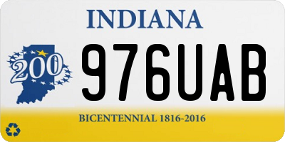 IN license plate 976UAB