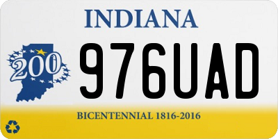IN license plate 976UAD