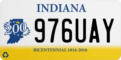 IN license plate 976UAY