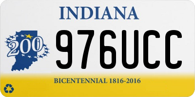 IN license plate 976UCC