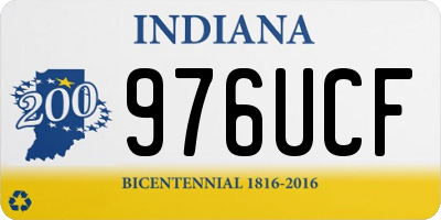 IN license plate 976UCF