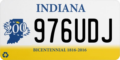 IN license plate 976UDJ