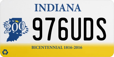 IN license plate 976UDS