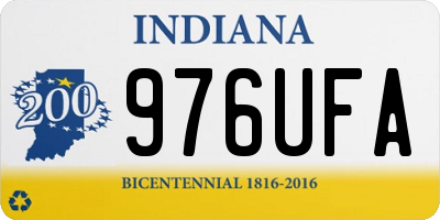 IN license plate 976UFA