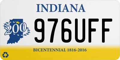 IN license plate 976UFF