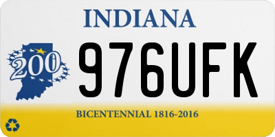 IN license plate 976UFK