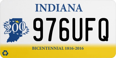 IN license plate 976UFQ