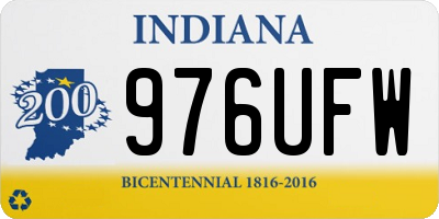 IN license plate 976UFW