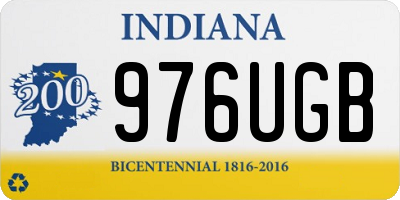 IN license plate 976UGB