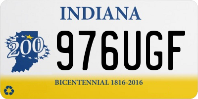 IN license plate 976UGF