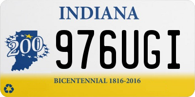 IN license plate 976UGI