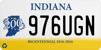 IN license plate 976UGN