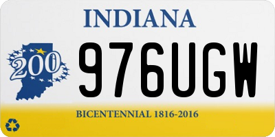 IN license plate 976UGW