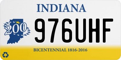IN license plate 976UHF