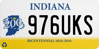IN license plate 976UKS