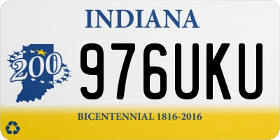 IN license plate 976UKU
