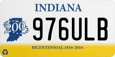 IN license plate 976ULB