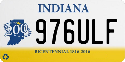 IN license plate 976ULF