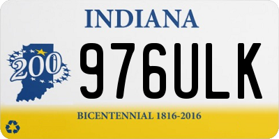 IN license plate 976ULK