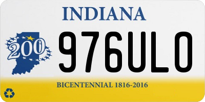 IN license plate 976ULO