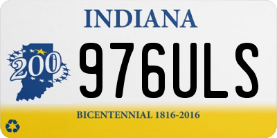 IN license plate 976ULS