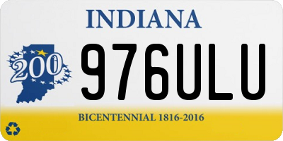 IN license plate 976ULU