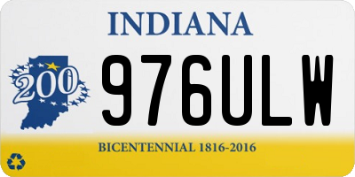 IN license plate 976ULW