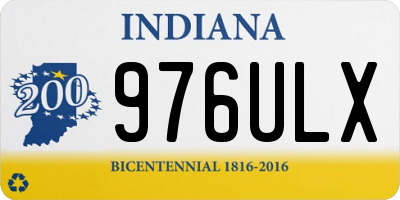 IN license plate 976ULX