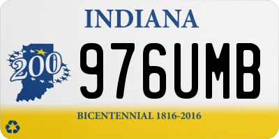 IN license plate 976UMB