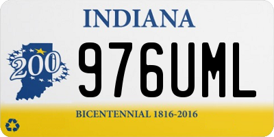 IN license plate 976UML