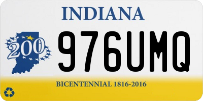 IN license plate 976UMQ