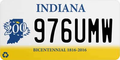 IN license plate 976UMW