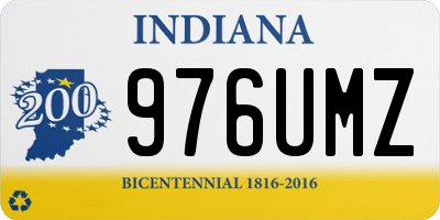 IN license plate 976UMZ