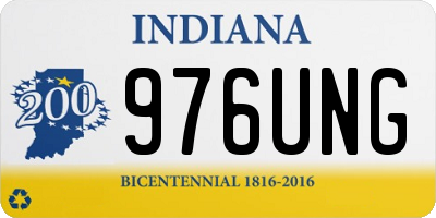 IN license plate 976UNG