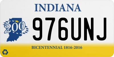 IN license plate 976UNJ