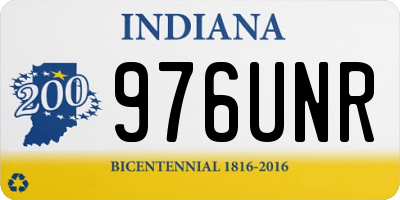 IN license plate 976UNR