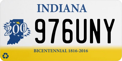 IN license plate 976UNY