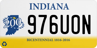 IN license plate 976UON