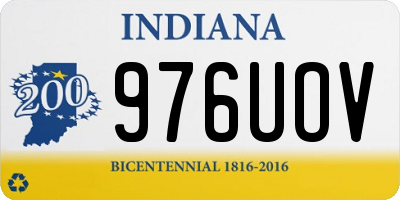 IN license plate 976UOV