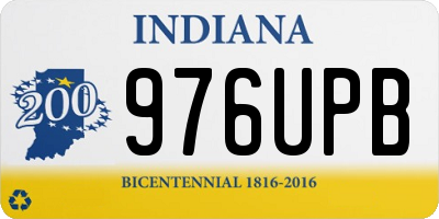 IN license plate 976UPB
