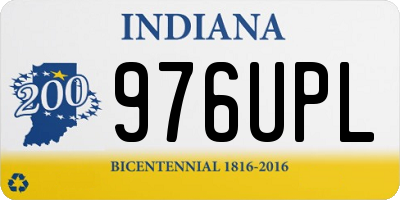 IN license plate 976UPL