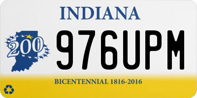 IN license plate 976UPM