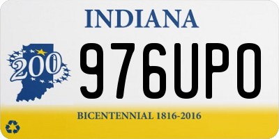 IN license plate 976UPO