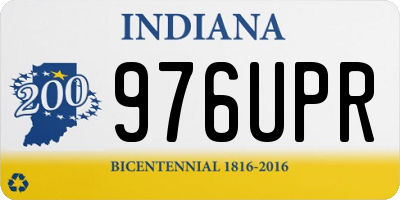 IN license plate 976UPR