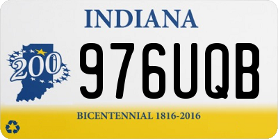 IN license plate 976UQB