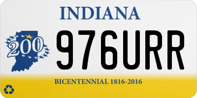 IN license plate 976URR