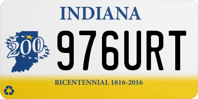 IN license plate 976URT