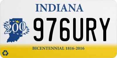 IN license plate 976URY