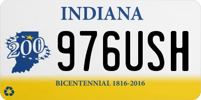 IN license plate 976USH