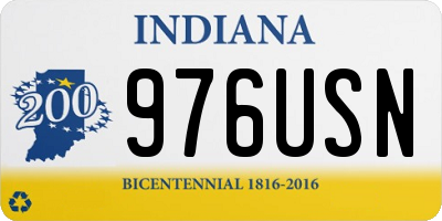 IN license plate 976USN